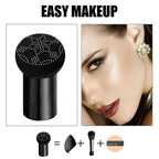 SUNISA Waterproof Mushroom Head Air Cushion Foundation – BB &amp; CC Cream with Moisturizing Liquid Base and Sponge Applicator